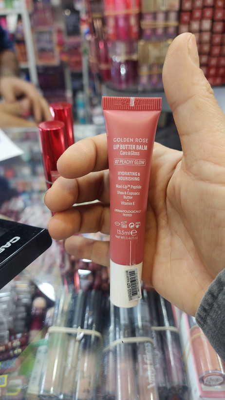 بالم لب گلدن رز CARE & GLOSS شماره 07 رنگ PEACHY GLOW